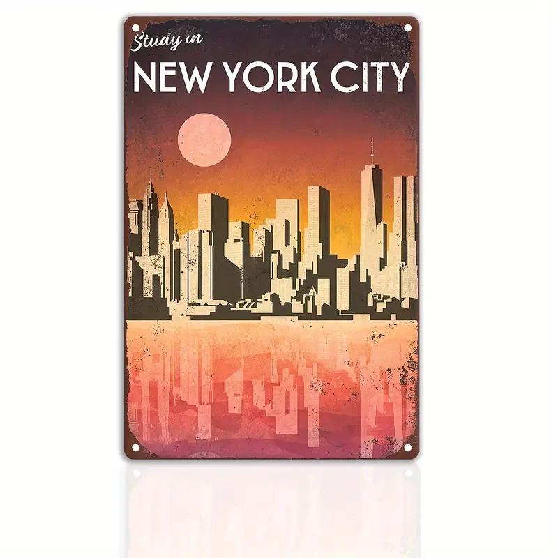 Retro Metal Sign Travel The World VENICE CANADA TORONTO  Vintage Poster Home Bar Room Pub Cafe Club Hotel Wall Decor Plate