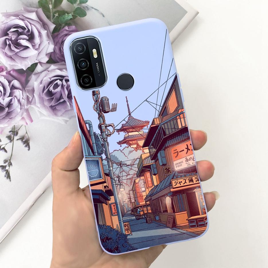 For Oppo A53 A53s Case Cute Fashion Cartoon Painted Cover Soft TPU Phone Case For Oppo A53s A 53 S OppoA53 S Fundas Coque Bumper