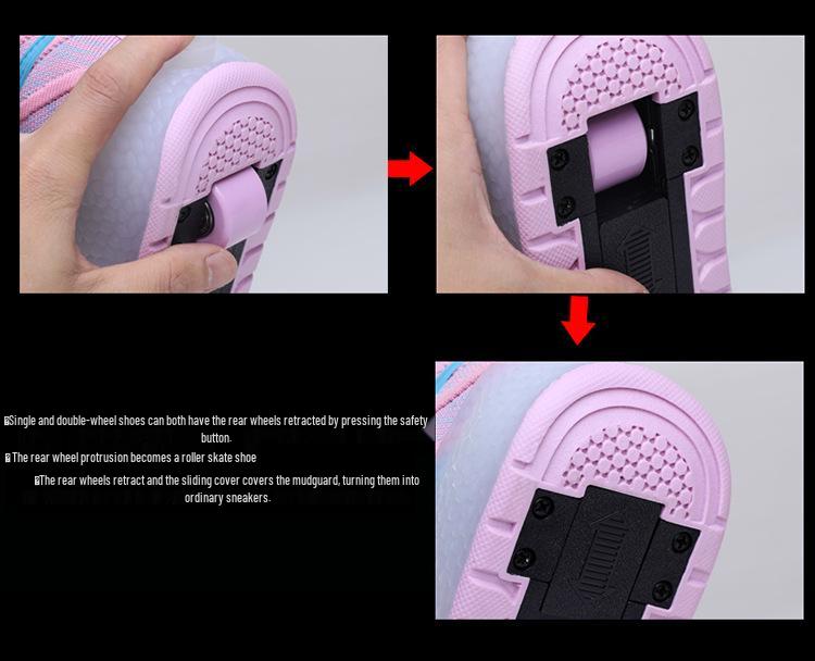 Cross-Border LED Charging Roller Shoes for All Ages - Wheel Shoes In Stock