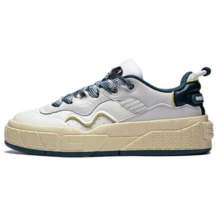

Li Ning 001 UNBLOCK Slip Resistant Low top Skateboard Shoes Men s White Green AGCT095-1 39