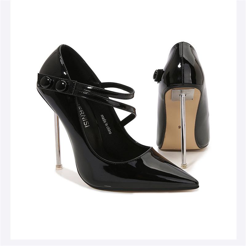 

Women s sexy high 12cm high heels available for nightclubs, size 46 high heels, catwalk, red sexy high heels, unisex shoes 37 чорний