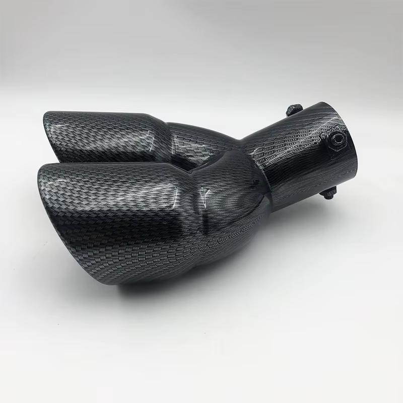 Universal 63mm Car Muffler Exhaust Tip Tail Pipe Stainless Steel Car Rear Tail Throat Car Accessories