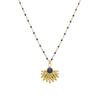 Collier - LUXENTER - Viwing - Lapis Lazuli Naturel - Or Jaune 18K - 40 Cm + 5 Cm D'extension