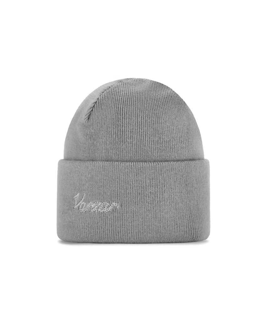 Bajal Chain Logo Balloon Beanie Grey