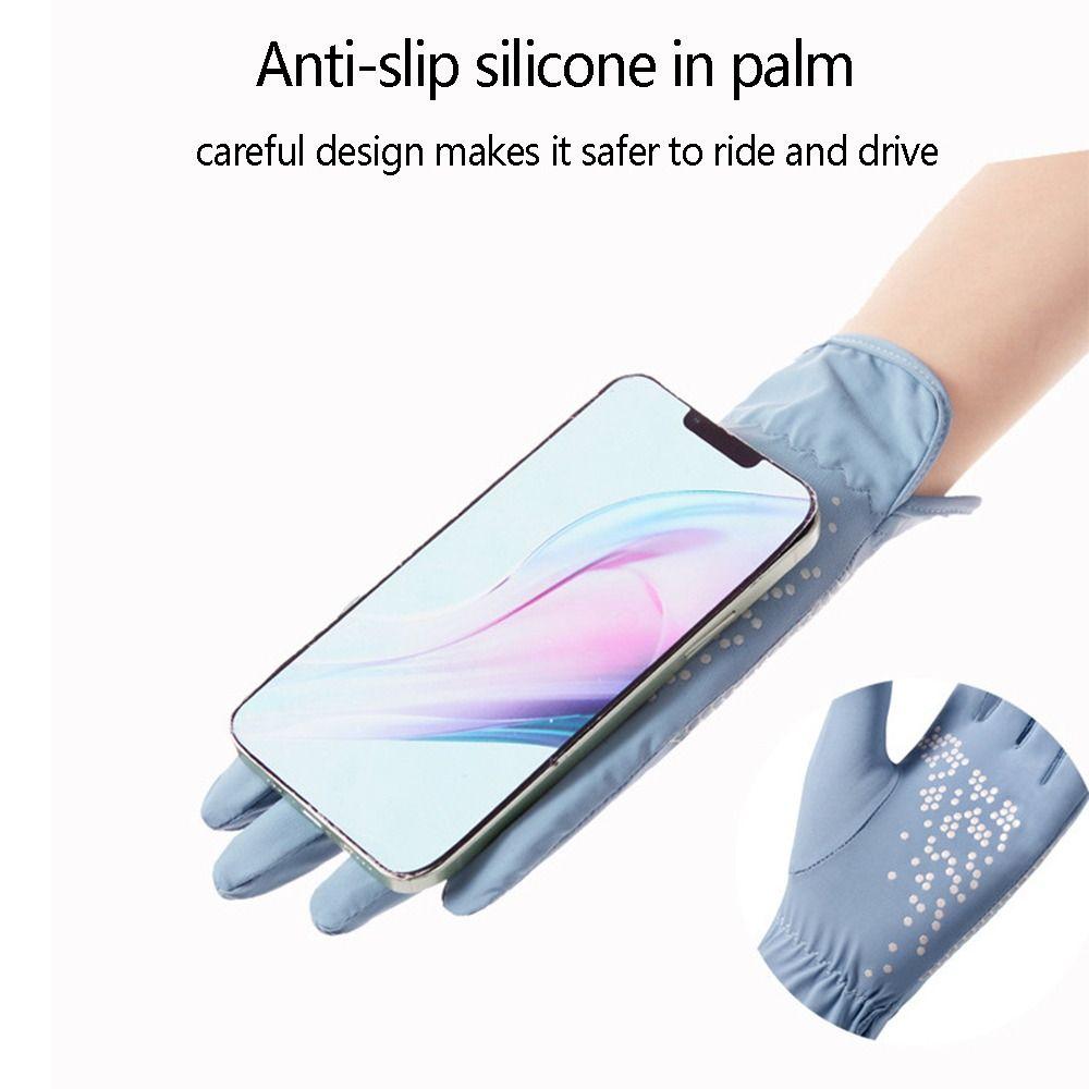 Breathable Summer Touch Screen Thin Gloves Driving Gloves Ice Silk Gloves Mittens