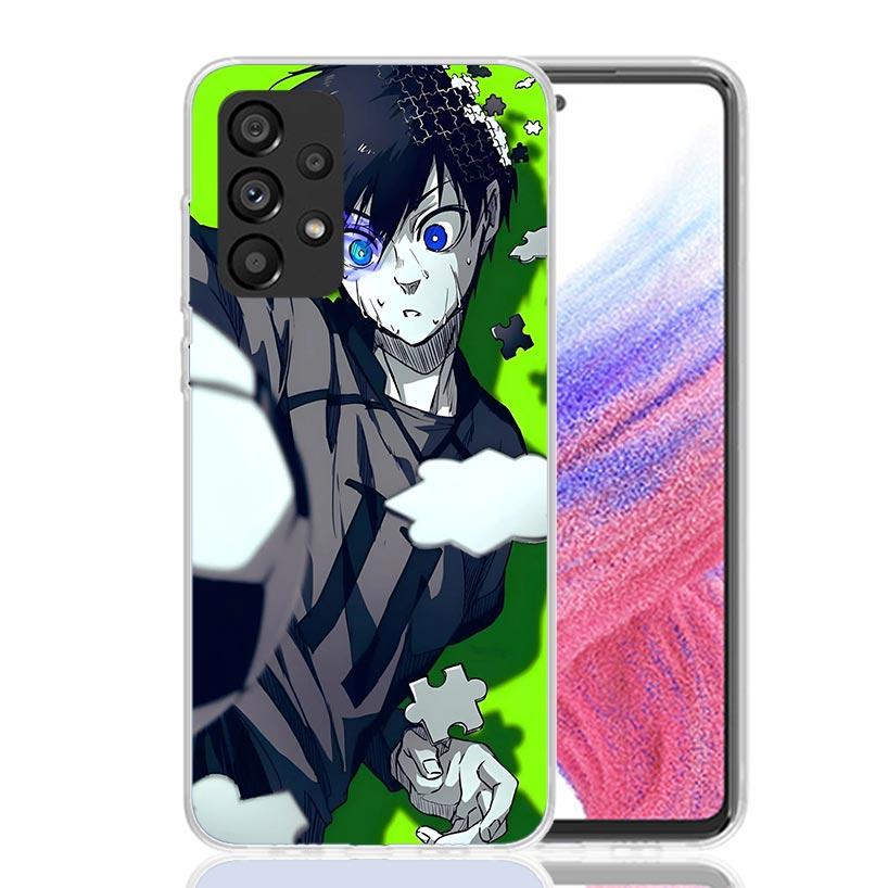 Blue Lock Isagi Yoichi Phone Case for Samsung Galaxy A52 A51 A50S A12 A22 A32 A72 A10S A30S A31 A71 Note 20 Ultra 10 Plus S10 Ga