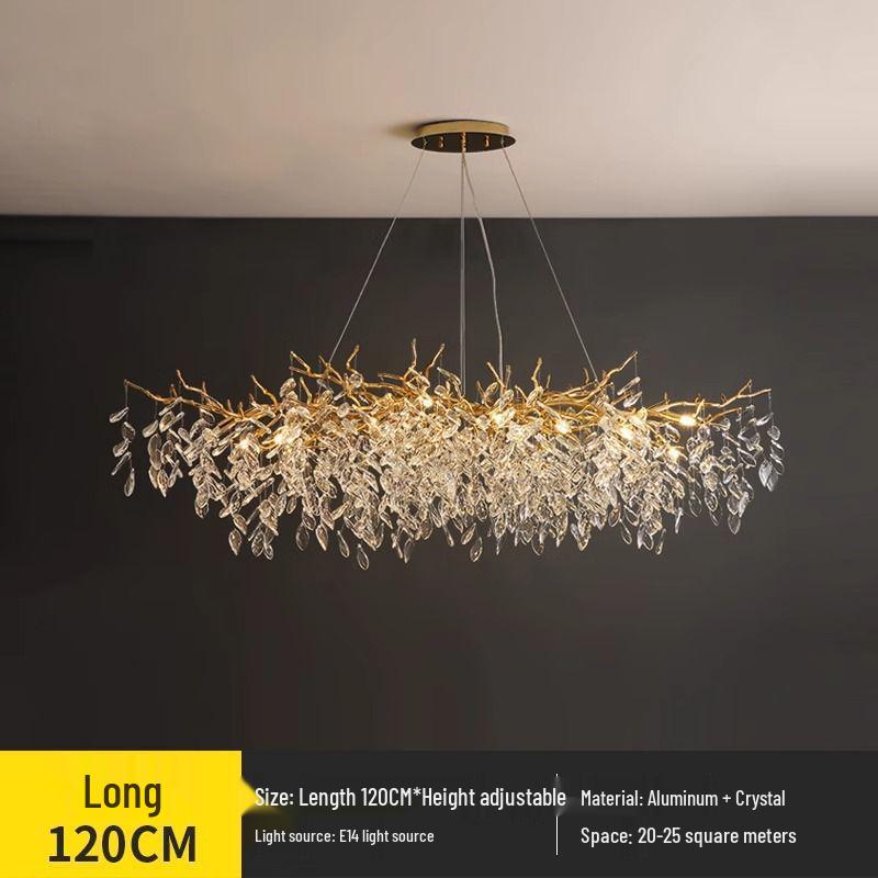 Elegant French Crystal Chandelier for Grand Duplex Living Room