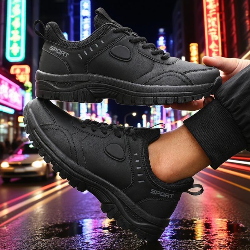 New Men's Sneakers Breathable Waterproof Rebounding Fitness Work Shoes  Hiking Camping Cushioning Anti Slip Walking Shoes