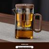 Qiwei Glass Infuser Teapot with One-Button Tea Separation