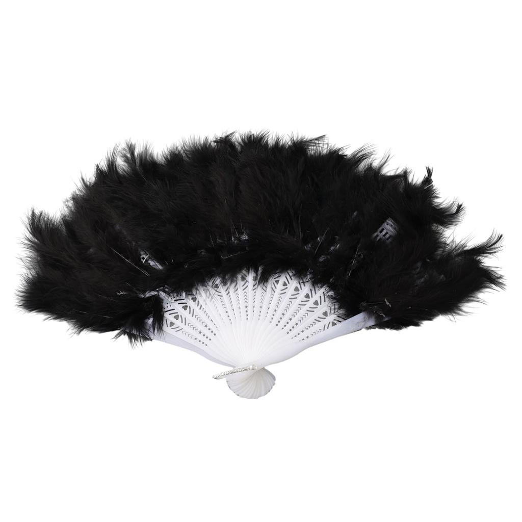 Handgehaltener Weicher Federfächer Burlesque 20er Flapper Hochzeit Damen Kostüm