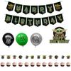 Whimsical Baby Yoda Star Wars Kids Birthday Party Decor Featuring Colorful Cake Toppers And Balloons