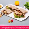 Oil-Proof Kraft Paper Food Bag for Pancakes, Roujiamo, Shaobing, and Barbecue Snacks
