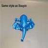 3D Printed Baby Elephant Figurine - Micro Landscape Ornament & Gift Model