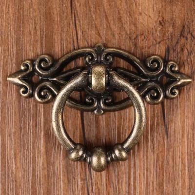 Cabinet Retro Handle Door Antique Alloy Handle Drawer Pull Ring Wood Case Handle Hanging Ring For Home Furniture DIY Decoraction