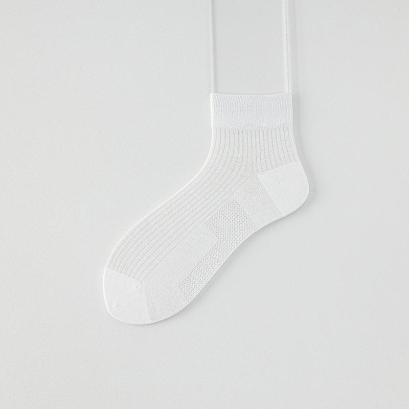 

Мужские летние тонкие антибактериальные и дезодорирующие короткие носки из тутового шелка, впитывающие пот и не линяющие, и мужские носки до середины икры 1 pair