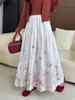 Fei Yuan Women's Ethnic Printed A-line Skirt - Autumn/Winter Artistic Fashion
