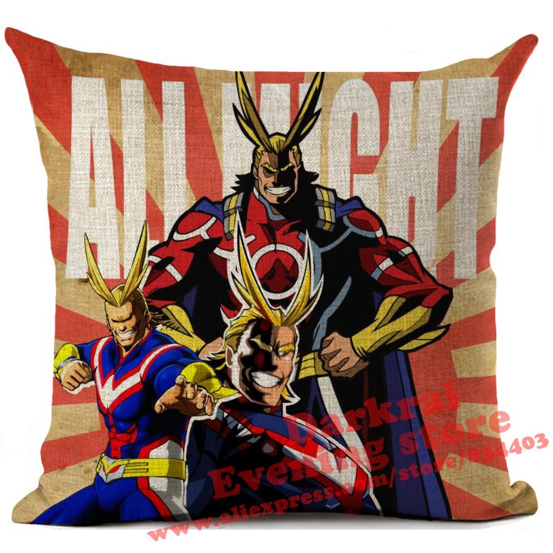My Hero Academia Cushion Cover Cartoon Anime Throw Pillows Living Room Sofa Home Decoration Pillowcase
