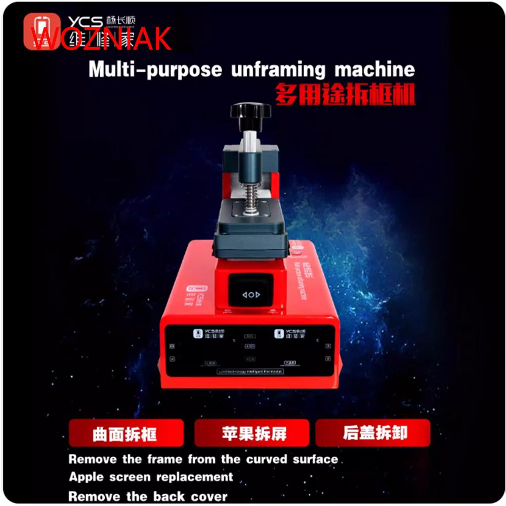 YCS Mobile Phone LCD Screen Separator Machine Curved Screen Frame Removal Electric Clamp Frame Bonding Screen Pressing Machine