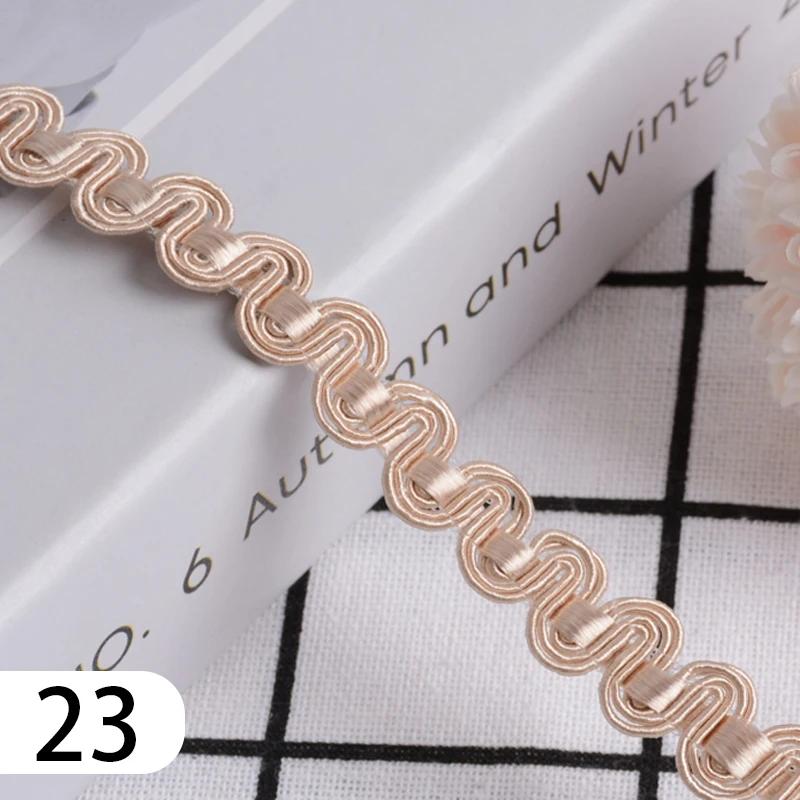 15 Meter Curtain Fringe Lace Edge 1.2cm Width Tassel Lace Trim Ribbon For Sewing Sofa Pillow Home Upholstery DIY Accessories