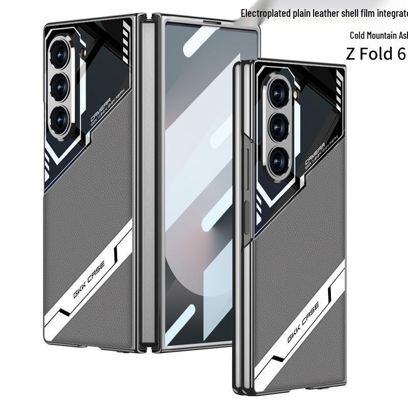 Samsung Z Fold6 Electroplated Leather Case - Anti-Drop, E-sports Design.