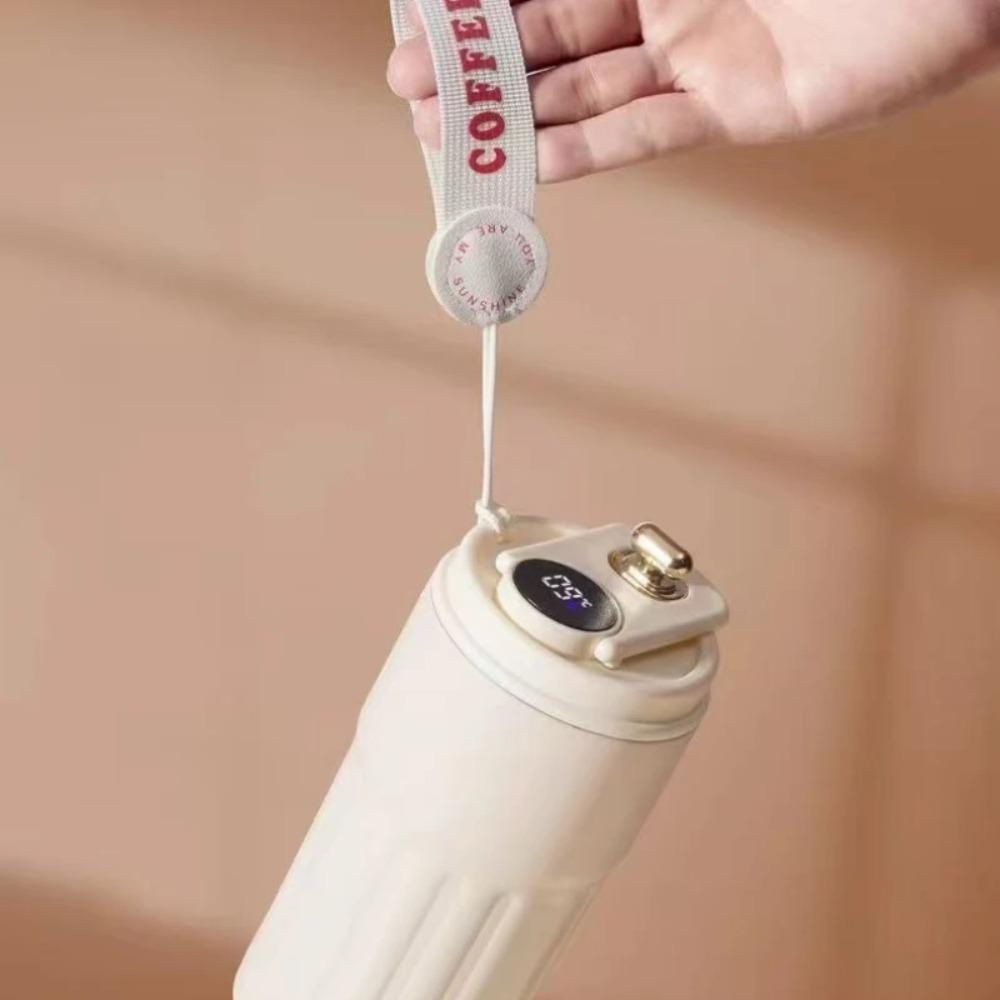 450ml Intelligent Temperature Display Thermos Cup 304 Stainless Steel Large Capacity Premium Coffee Water Bottle Birthday Gift