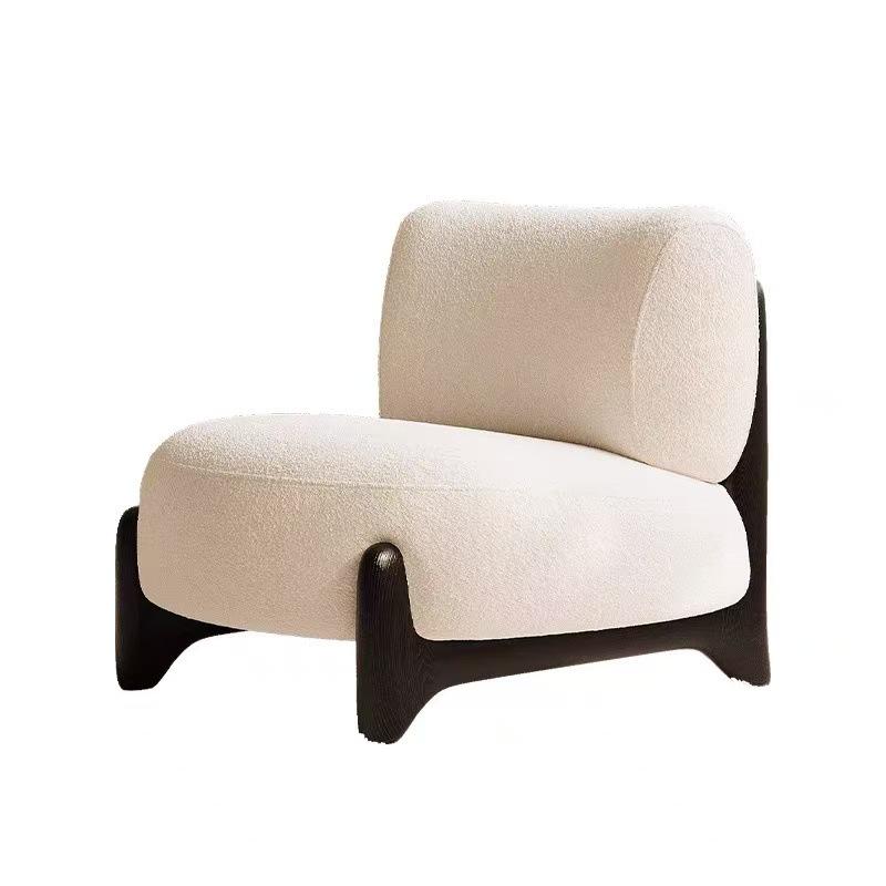Luxury Minimalist Designer Single Sofa Chair for Living Room or Balcony