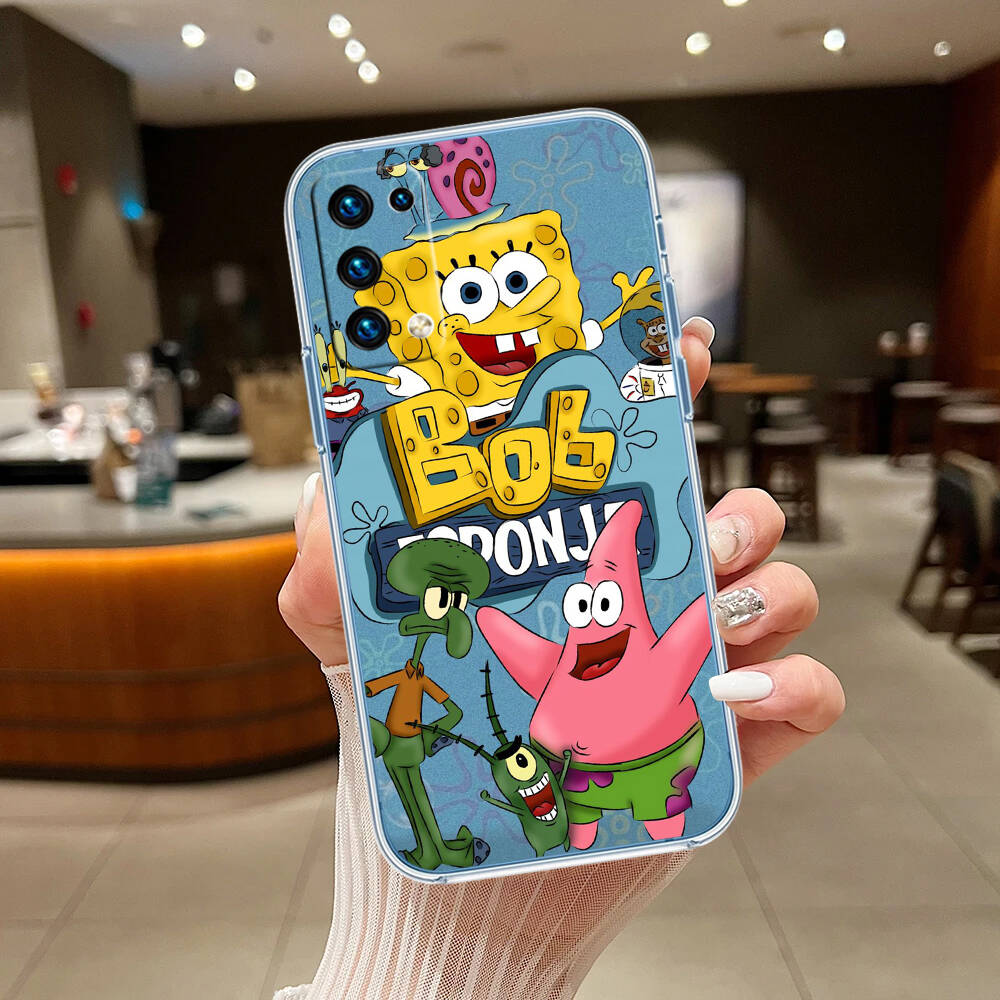 SpongeBob Case for Motorola G10 G20 G04 E30 E40 E22 E20 E13 E15 G22 G23 G05 G75 G35 G55 E22S E7 G6 G7 G8 G9 Plus Power Play