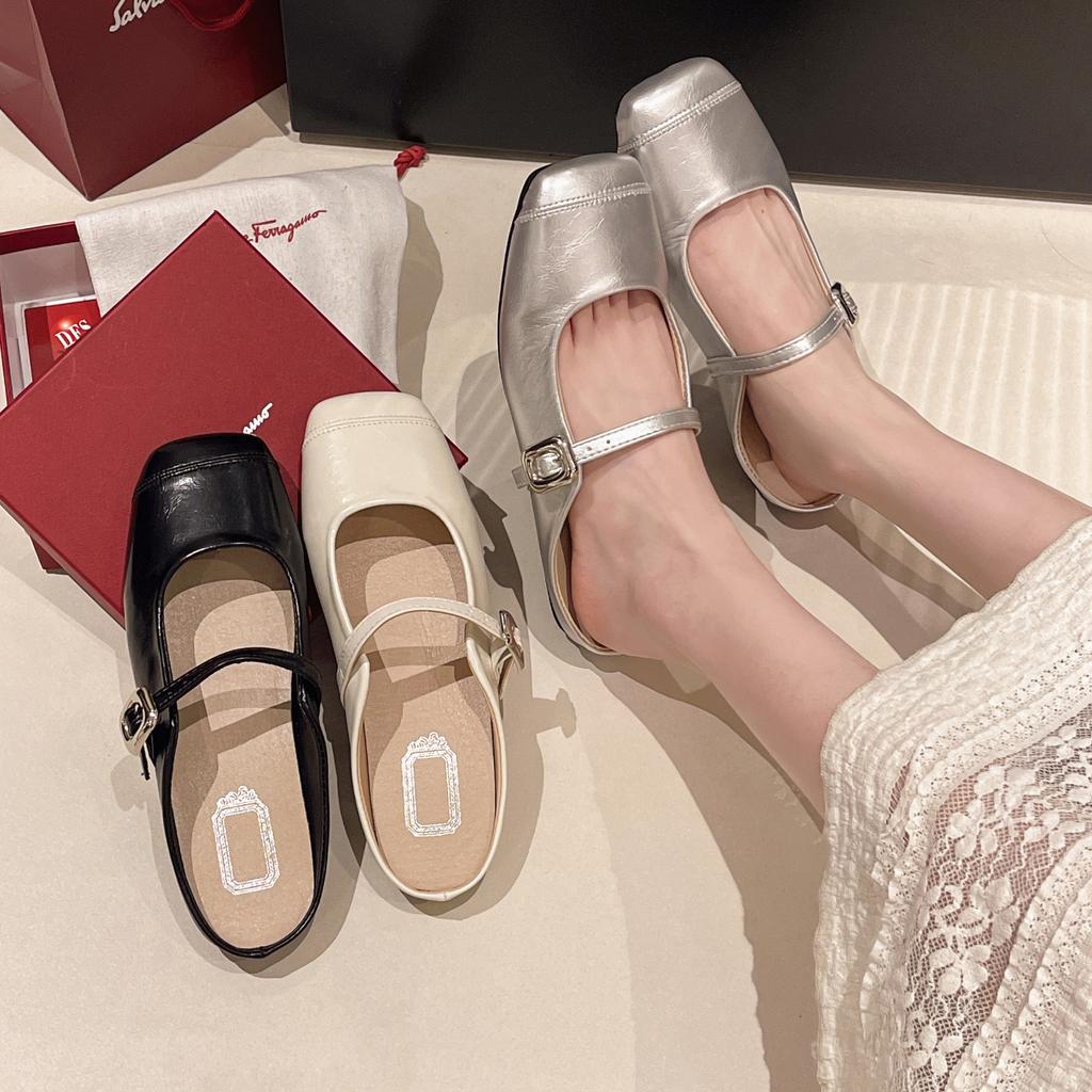 Fashion Solid Color Simple Slippers Elegant Casual Flat Wear-resistant Comfortable Fashionable Women's Muller Chaussure Femme