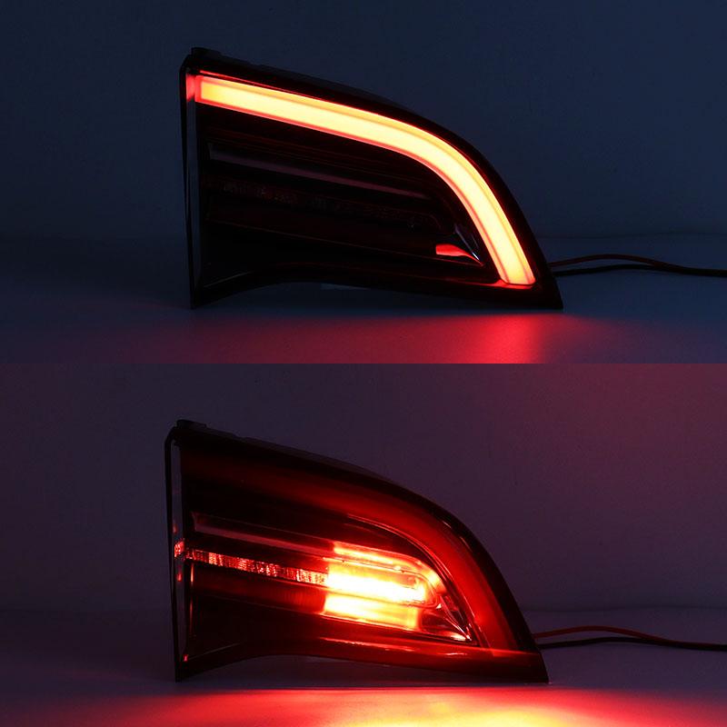 For Tesla Model 3 2017-2020 Asian And European Version Car Rear Tail Light Brake Light Fog Lamp Turn Signal Reversing