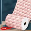Self-Adhesive Brick Wallpaper, XPE Waterproof Wall Sticker, Continuous Roll Moisture Proof Paneling for Bedroom Renovation