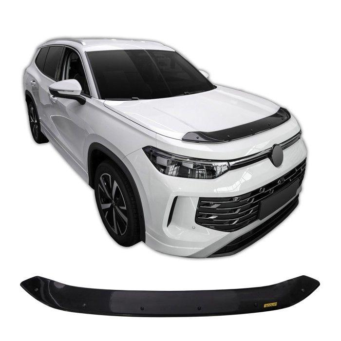 SCOUTT | Bra Capot Déflecteur Protection Pour Volkswagen Tayron Depuis 2025, Aérodynamique, Assemblage Facile, Aucun perçage requis