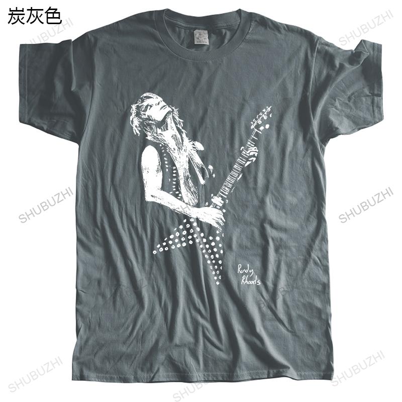 Hot Sale Homme Summer T-shirt Brand O-neck T Shirts Randy Rhoads Guitar Tribute Fashion Cotton Unisex Teeshirt Euro Size TOPS