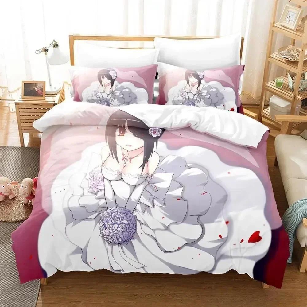 New Date A Live Tokisaki Kumi Bedding Set Single Twin Full Queen King Size Bed Set Aldult Kid Bedroom Duvet cover Sets Anime