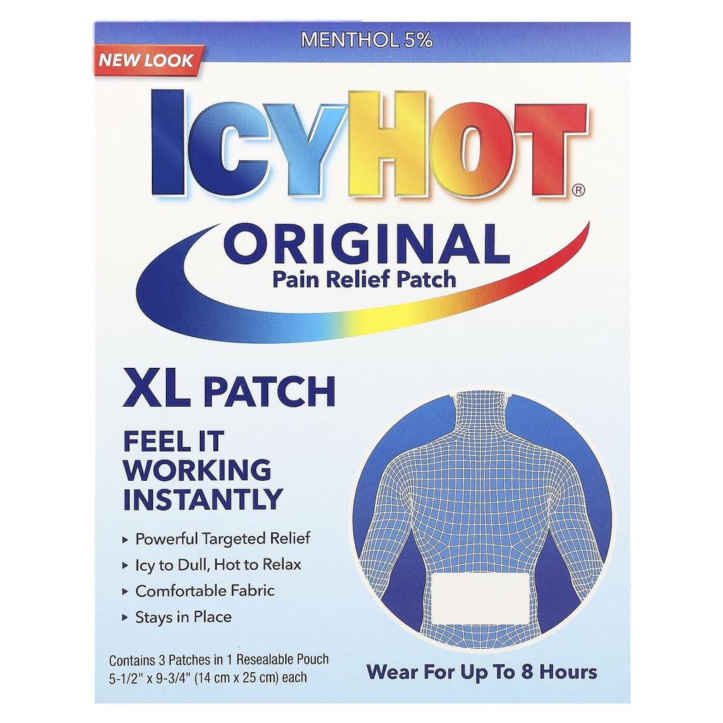 Original Pain Relief Patch, XL, 3 Patches