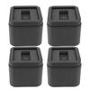 4Set Furniture Anti Vibration Pads Rubber Non Slip Foot Pads Bed Risers for Sofa Washing Machine Electrical Appliances