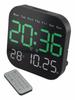 Elektronische Wanduhr Temperatur Datum Anzeige Tischuhr Wandmontage Digitale LED Uhren Für Zuhause 12/24H Sprachsteuerung Sommerzeit