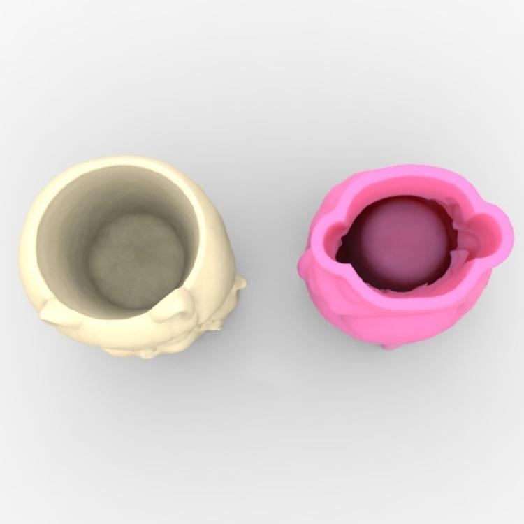 Girl and Puppy Succulent Planter Resin Mold Pen Holder Resin Cement Molds DIY