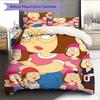 Meg Griffin Pattern Bedding Home Decoration Birthday Gift ( 1 duvet cover + 2 pillowcase, without core),fan merchandise.