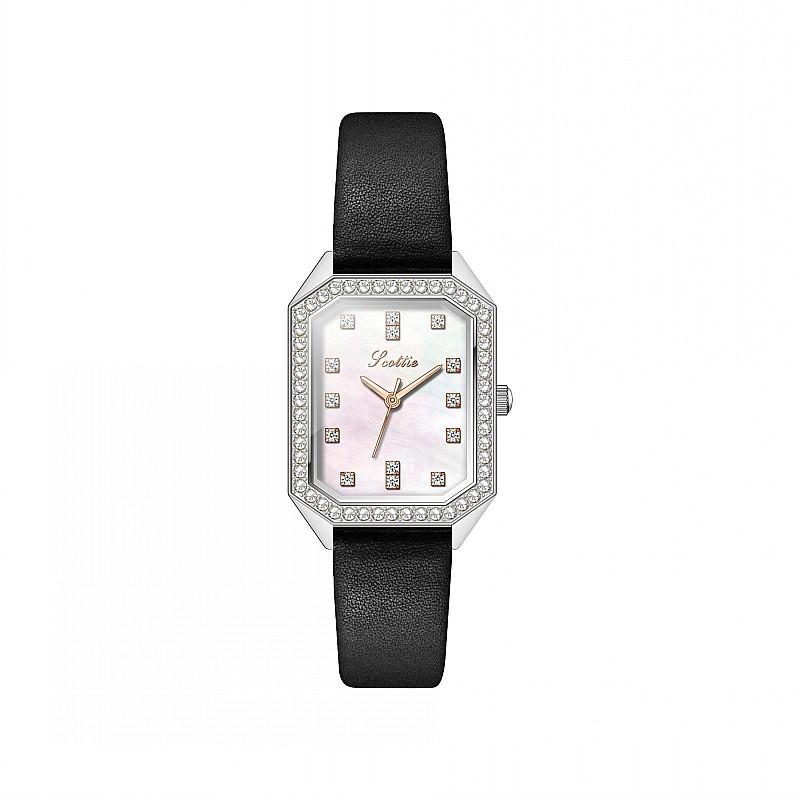 Fashion Ladies Watch Square Diamond Dial Watch Femininity Stainless Steel Strap Personalized Watch