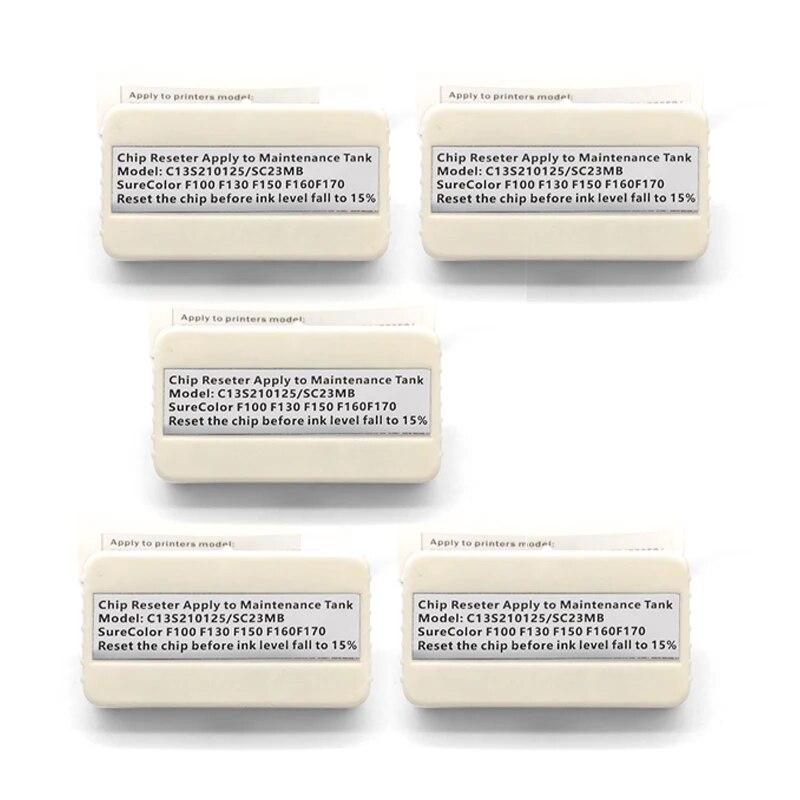 F170 C13S210125 S2101 S210125 SC23MB decodificador de chip para Epson SureColor F100 F130 F150 F160 F170 impressora manutenção caixa resetter
