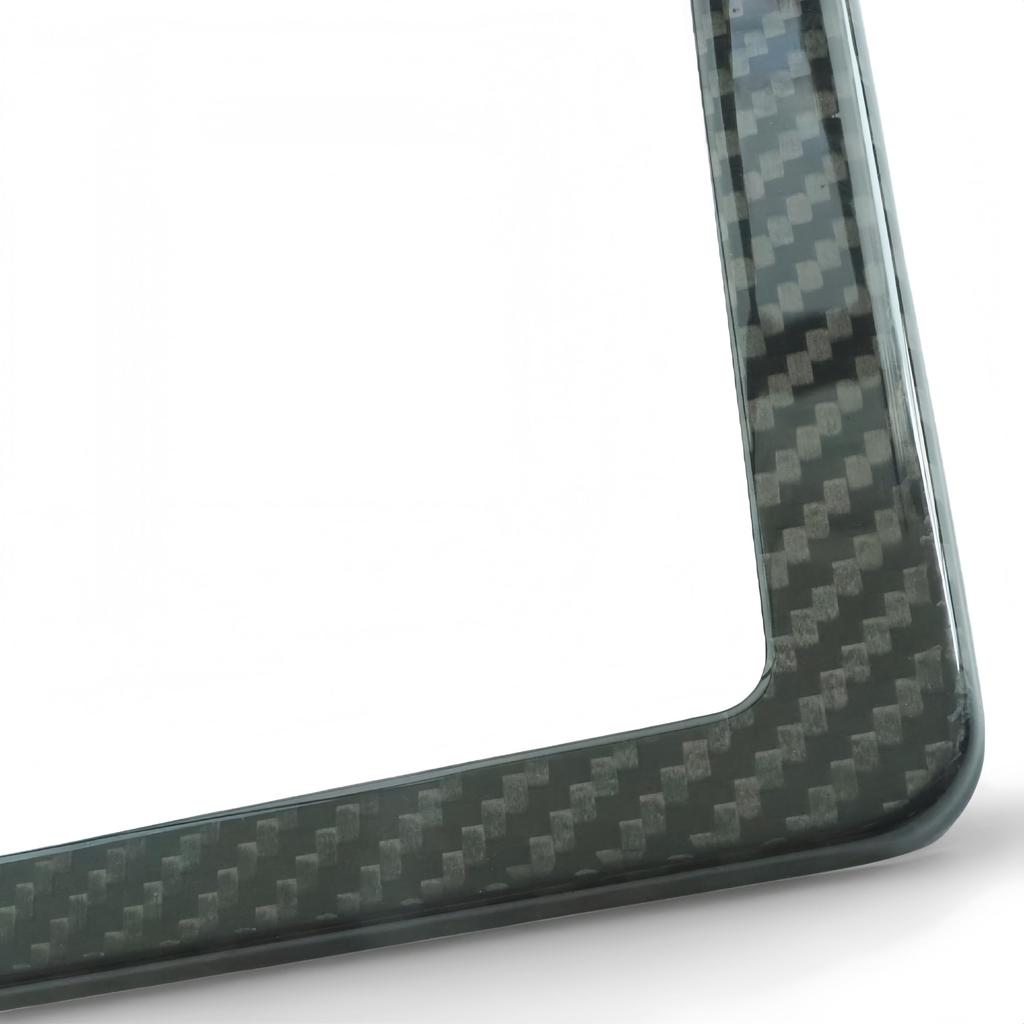 KICARYAJP Carbon Fiber License Plate Universal Exterior Custom Car Car Exterior Carbon Fiber Frame, Dress-Up Parts, Accessories, (Front)