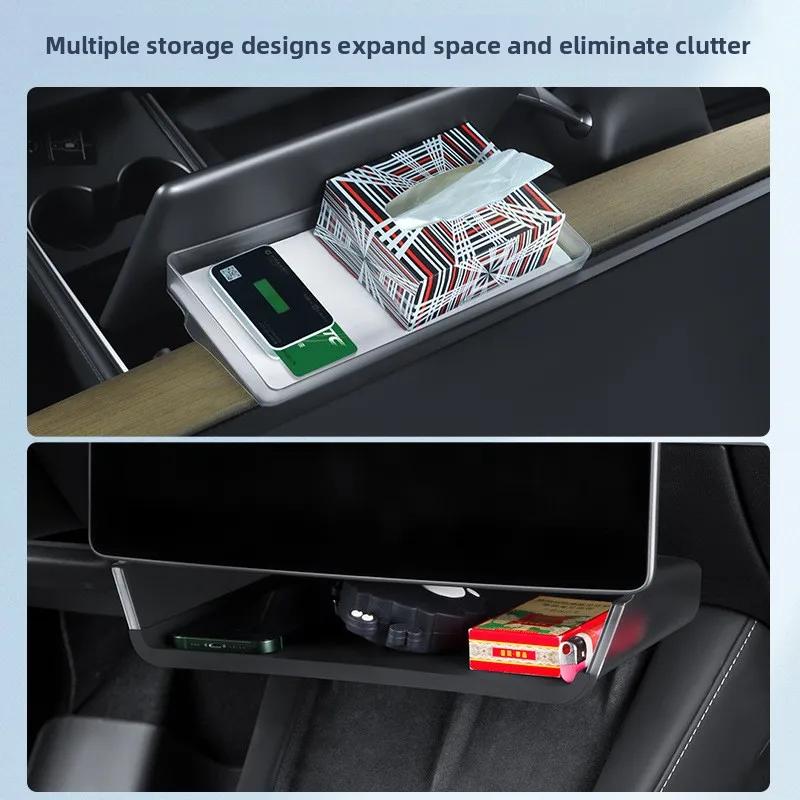 Car Sticker For Tesla Model 3 Y Juniper Highland 2025 2026 Screen Large Mouth Storage Box and Central Control Wholesale Hot