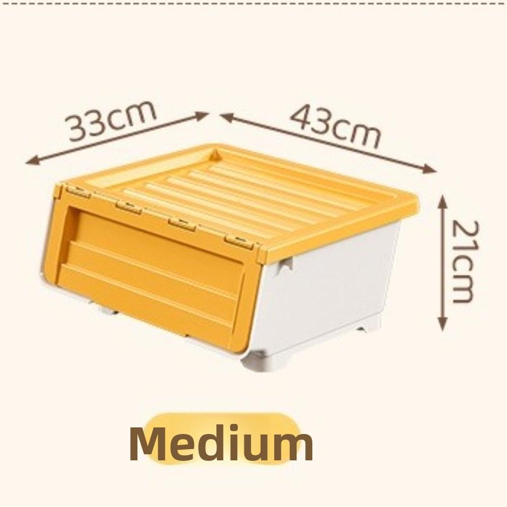 Stackable Flip Cover Storage Box Multi-Size Children's Playroom Organizer  Children's Playroom