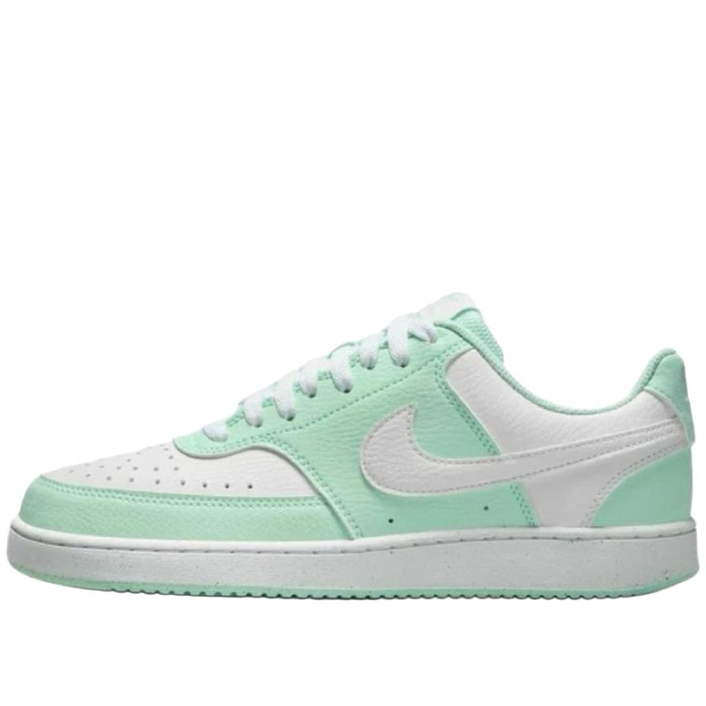 Nike Court Vision Abrasion Resistant Lightweight Low Top Skateboard Shoes Women's Light Green DH3158-301(Team375-)