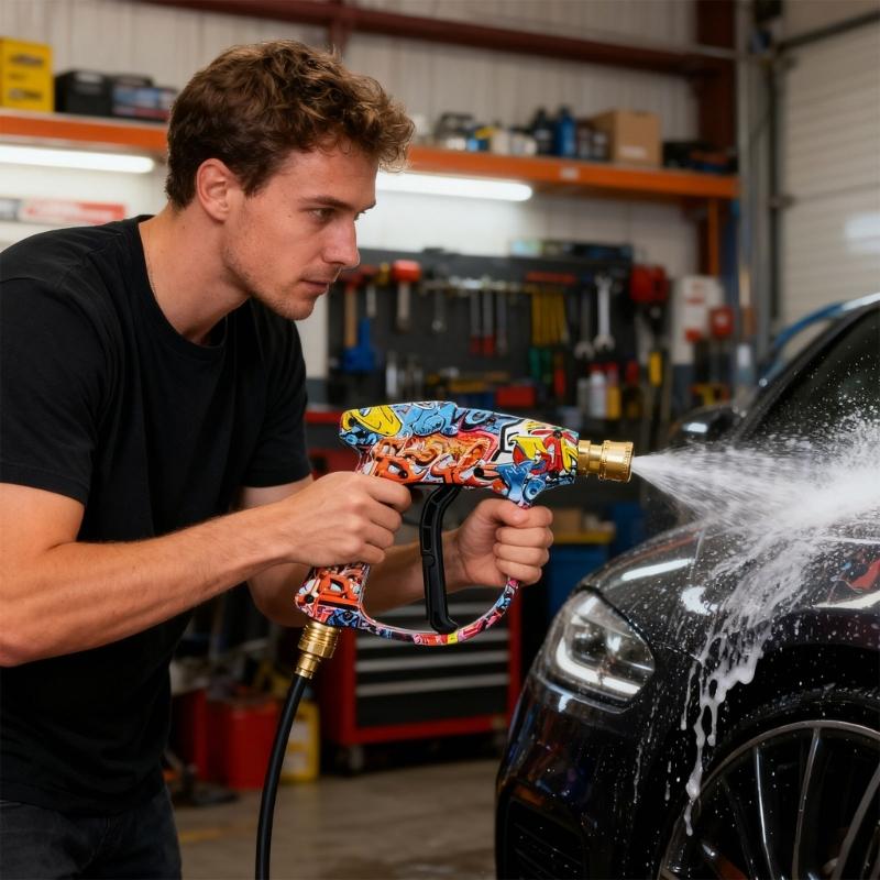 Professional Electric Power Washer 5 Adjustable Sprayed Tip Universal M22 Connector For Multiple Surfaces Washing Stubborn Stains