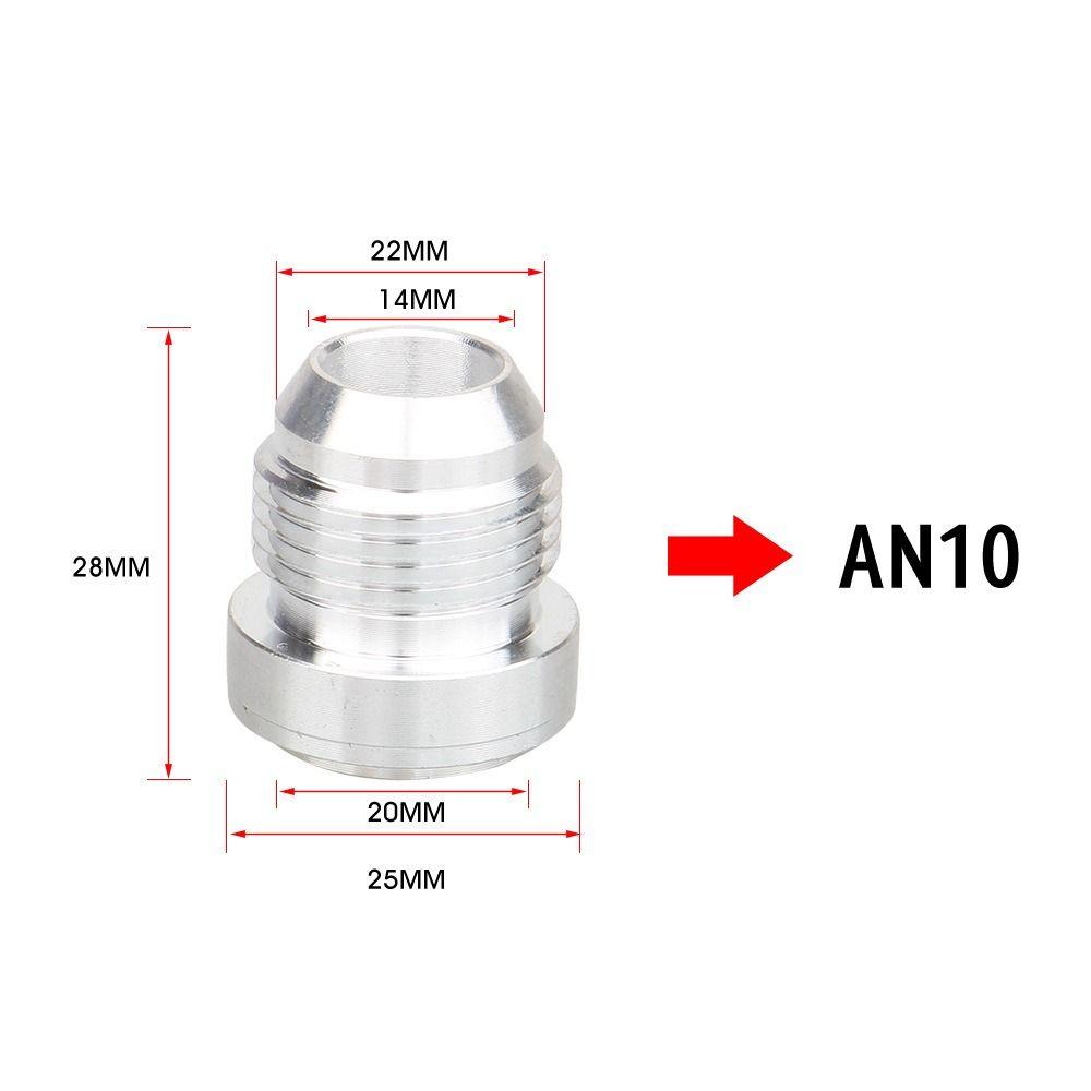 External Thread Straight Male Weld Fitting Adapter AN4-AN20 Weld On Fittting Bung Nut  Car