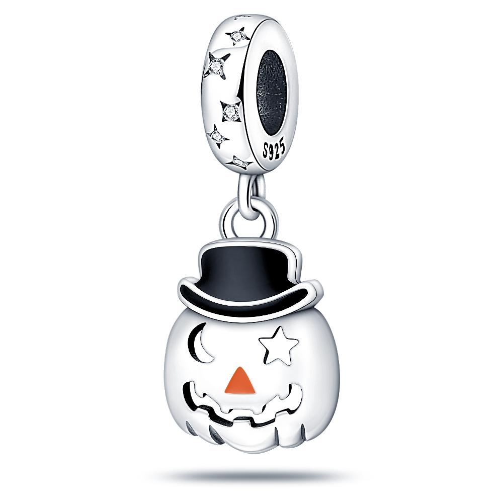 Halloween Glow Color Changing Skeleton Ghost Cucurbit Charm Bead Component Bead Components Compatible With Authentic Original Bracelet High Quality