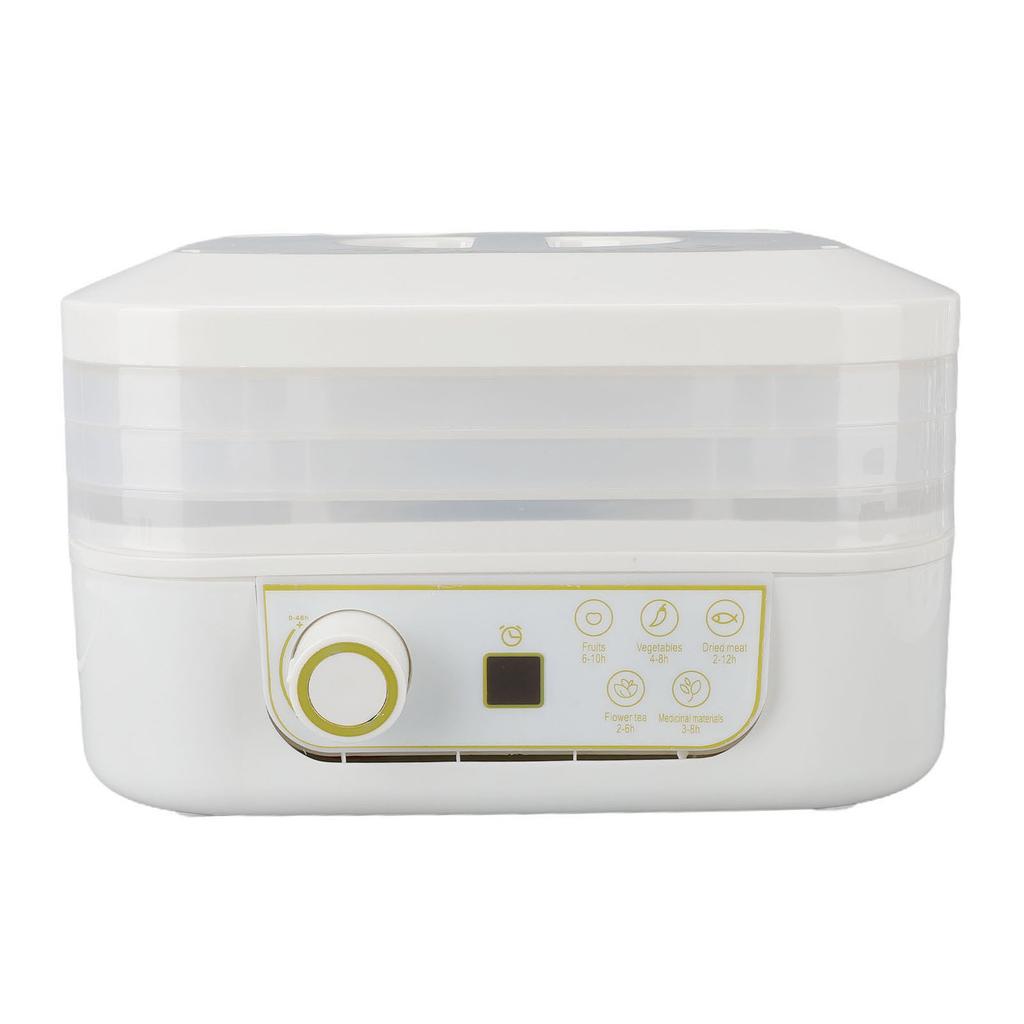 Food Dehydrator 360 Degrees  Airflow Technology Multifunctional High Efficiency 3 Tier Electric Fruit Drying Machine