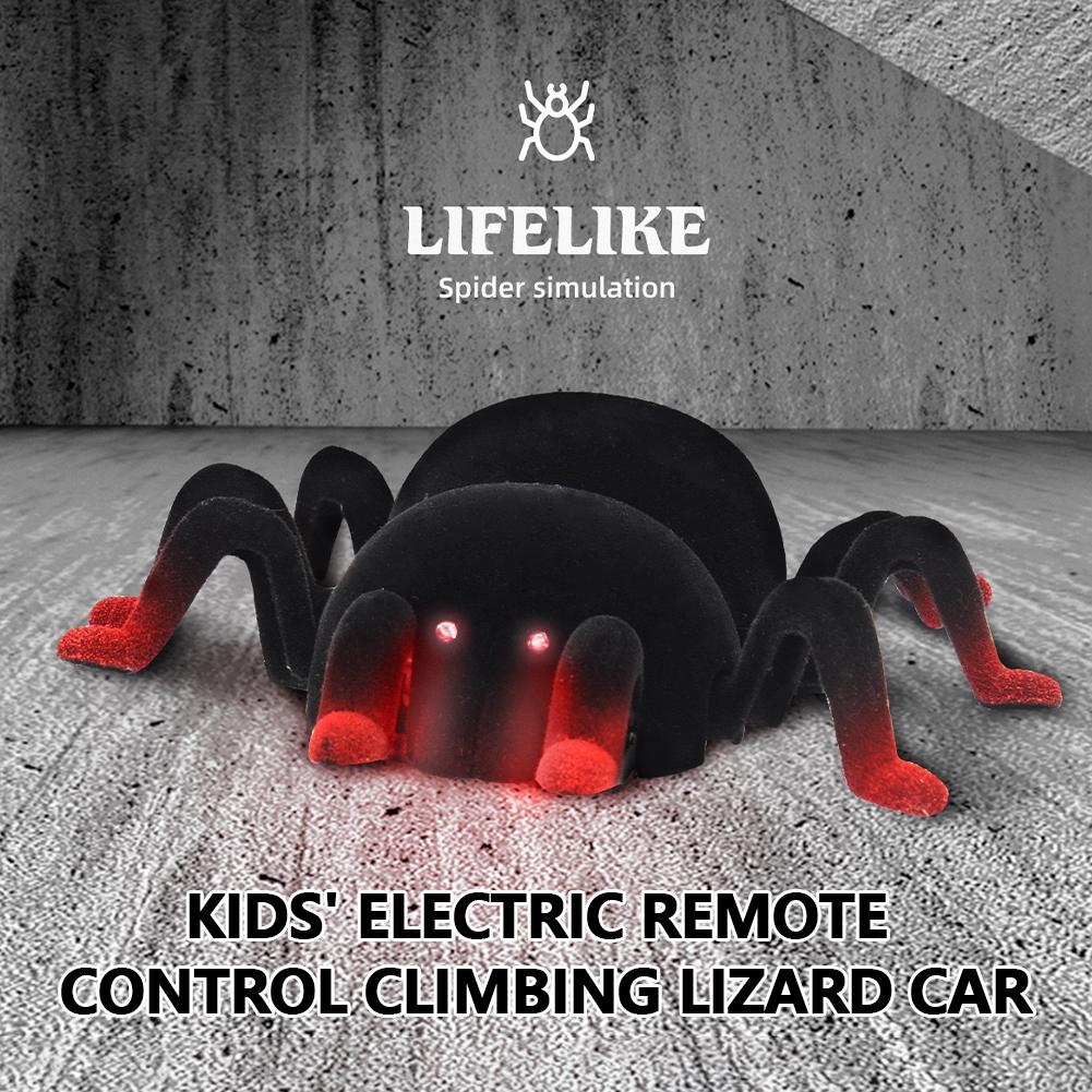 Kid Wall Climbing Chameleon Remote Control Cockroach Spider Gecko Simulation Crawling Toy Rechargeable Wall Climbing Tarantula