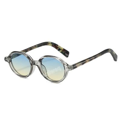 Retro Oval Frame Sunglasses Fashion Personalized Small Frame Sunglasses Punk Cat Eyes Sunshade Sun Protection UV400 Glasses